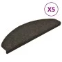 Alfombrillas autoadhesivas escalera 5 uds antracita 65x21x4 cm de vidaXL, Alfombrillas para escalones - Ref: Foro24-149714, P...