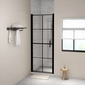 Duschtüren aus schwarzem gehärtetem Glas 81x195 cm von vidaXL, Duschtüren - Ref: Foro24-148890, Preis: 212,74 €, Rabatt: %