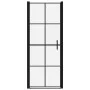 Puertas de ducha de vidrio templado negro 81x195 cm de vidaXL, Puertas de ducha - Ref: Foro24-148890, Precio: 212,74 €, Descu...