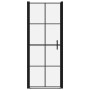 Puerta de ducha de vidrio templado negro 91x195 cm de vidaXL, Puertas de ducha - Ref: Foro24-148891, Precio: 213,79 €, Descue...