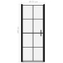 Puerta de ducha de vidrio templado negro 91x195 cm de vidaXL, Puertas de ducha - Ref: Foro24-148891, Precio: 213,79 €, Descue...