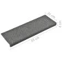 Alfombrillas de escalera 10 unidades gris claro 65x21x4 cm de vidaXL, Alfombrillas para escalones - Ref: Foro24-149729, Preci...