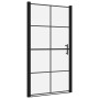 Puertas de ducha de vidrio templado negro 100x178 cm de vidaXL, Puertas de ducha - Ref: Foro24-148892, Precio: 190,36 €, Desc...