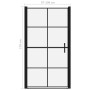 Puertas de ducha de vidrio templado negro 100x178 cm de vidaXL, Puertas de ducha - Ref: Foro24-148892, Precio: 190,36 €, Desc...
