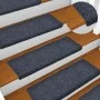 Alfombrillas de escalera 10 unidades gris antracita 65x21x4 cm de vidaXL, Alfombrillas para escalones - Ref: Foro24-149733, P...