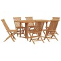 Conjunto de Comedor de Jardín 7 pcs Marrón en Sillas de jardín | Comprar online en Foru.es