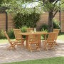 Conjunto de Comedor de Jardín 7 pcs Marrón en Sillas de jardín | Comprar online en Foru.es