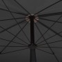 Sombrilla de jardín con palo gris antracita 200x130 cm en Sombrillas | Comprar online en Foru.es