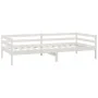 Sofá cama con colchón madera de pino maciza blanco 90x200 cm de vidaXL, Camas y somieres - Ref: Foro24-3083560, Precio: 294,4...