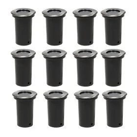 Luces de suelo de exterior redondas 12 unidades de vidaXL, Iluminación de exterior - Ref: Foro24-160436, Precio: 152,19 €, De...