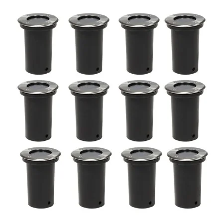 Luces de suelo de exterior redondas 12 unidades de vidaXL, Iluminación de exterior - Ref: Foro24-160436, Precio: 152,19 €, De...