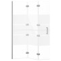 Mampara de ducha plegable ESG blanco 100x140 cm de vidaXL, Puertas de ducha - Ref: Foro24-150738, Precio: 150,55 €, Descuento: %