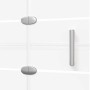 Mampara de ducha plegable ESG blanco 100x140 cm de vidaXL, Puertas de ducha - Ref: Foro24-150738, Precio: 150,55 €, Descuento: %
