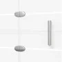 Mampara de ducha plegable ESG blanco 100x140 cm de vidaXL, Puertas de ducha - Ref: Foro24-150738, Precio: 148,09 €, Descuento: %