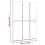 Mampara de ducha plegable ESG blanco 100x140 cm de vidaXL, Puertas de ducha - Ref: Foro24-150738, Precio: 150,55 €, Descuento: %