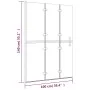 Mampara de ducha plegable ESG blanco 100x140 cm de vidaXL, Puertas de ducha - Ref: Foro24-150738, Precio: 148,09 €, Descuento: %