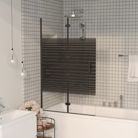 Mampara de ducha plegable ESG negro 80x140 cm de vidaXL, Puertas de ducha - Ref: Foro24-150740, Precio: 123,66 €, Descuento: %