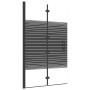 Mampara de ducha plegable ESG negro 80x140 cm de vidaXL, Puertas de ducha - Ref: Foro24-150740, Precio: 123,66 €, Descuento: %