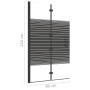 Mampara de ducha plegable ESG negro 80x140 cm de vidaXL, Puertas de ducha - Ref: Foro24-150740, Precio: 123,66 €, Descuento: %