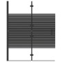 Mampara de ducha plegable ESG negro 100x140 cm de vidaXL, Puertas de ducha - Ref: Foro24-150741, Precio: 144,55 €, Descuento: %