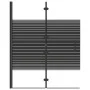 Mampara de ducha plegable ESG negro 100x140 cm de vidaXL, Puertas de ducha - Ref: Foro24-150741, Precio: 147,37 €, Descuento: %