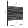 Mampara de ducha plegable ESG negro 100x140 cm de vidaXL, Puertas de ducha - Ref: Foro24-150741, Precio: 147,37 €, Descuento: %
