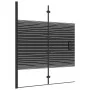 Mampara de ducha plegable ESG negro 120x140 cm de vidaXL, Puertas de ducha - Ref: Foro24-150742, Precio: 151,56 €, Descuento: %