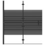 Mampara de ducha plegable ESG negro 120x140 cm de vidaXL, Puertas de ducha - Ref: Foro24-150742, Precio: 143,40 €, Descuento: %