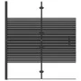 Mampara de ducha plegable ESG negro 120x140 cm de vidaXL, Puertas de ducha - Ref: Foro24-150742, Precio: 151,56 €, Descuento: %