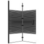 Mampara de ducha plegable ESG negro 120x140 cm de vidaXL, Puertas de ducha - Ref: Foro24-150742, Precio: 143,40 €, Descuento: %