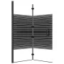 Mampara de ducha plegable ESG negro 120x140 cm de vidaXL, Puertas de ducha - Ref: Foro24-150742, Precio: 151,56 €, Descuento: %
