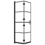 Mampara de ducha plegable ESG negro 80x140 cm de vidaXL, Puertas de ducha - Ref: Foro24-150743, Precio: 133,04 €, Descuento: %
