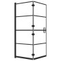 Mampara de ducha plegable ESG negro 120x140 cm de vidaXL, Puertas de ducha - Ref: Foro24-150745, Precio: 161,34 €, Descuento: %