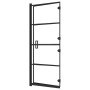 Mampara de ducha plegable ESG negro 120x140 cm de vidaXL, Puertas de ducha - Ref: Foro24-150745, Precio: 161,34 €, Descuento: %