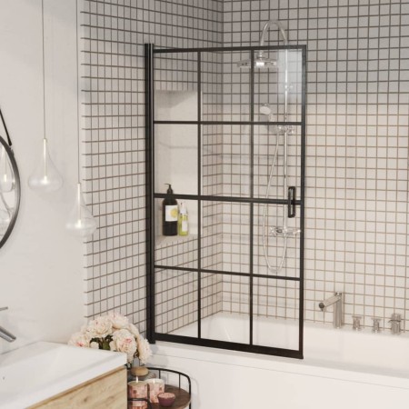 Mampara de ducha ESG negro 80x140 cm de vidaXL, Puertas de ducha - Ref: Foro24-150746, Precio: 120,75 €, Descuento: %