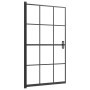 Mampara de ducha ESG negro 80x140 cm de vidaXL, Puertas de ducha - Ref: Foro24-150746, Precio: 120,75 €, Descuento: %