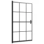 Mampara de ducha ESG negro 80x140 cm de vidaXL, Puertas de ducha - Ref: Foro24-150746, Precio: 148,23 €, Descuento: %