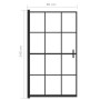 Mampara de ducha ESG negro 80x140 cm de vidaXL, Puertas de ducha - Ref: Foro24-150746, Precio: 120,75 €, Descuento: %