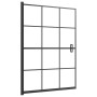 Mampara de ducha ESG negro 100x140 cm de vidaXL, Puertas de ducha - Ref: Foro24-150747, Precio: 147,16 €, Descuento: %