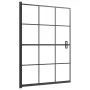 Mampara de ducha ESG negro 100x140 cm de vidaXL, Puertas de ducha - Ref: Foro24-150747, Precio: 150,42 €, Descuento: %