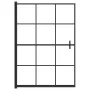 Mampara de ducha ESG negro 100x140 cm de vidaXL, Puertas de ducha - Ref: Foro24-150747, Precio: 150,42 €, Descuento: %