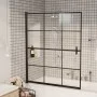 Mampara de ducha ESG negro 116x140 cm de vidaXL, Puertas de ducha - Ref: Foro24-150748, Precio: 146,22 €, Descuento: %