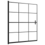 Mampara de ducha ESG negro 116x140 cm de vidaXL, Puertas de ducha - Ref: Foro24-150748, Precio: 137,40 €, Descuento: %