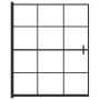 Mampara de ducha ESG negro 116x140 cm de vidaXL, Puertas de ducha - Ref: Foro24-150748, Precio: 137,40 €, Descuento: %