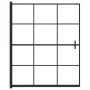 Mampara de ducha ESG negro 116x140 cm de vidaXL, Puertas de ducha - Ref: Foro24-150748, Precio: 146,22 €, Descuento: %