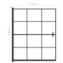 Mampara de ducha ESG negro 116x140 cm de vidaXL, Puertas de ducha - Ref: Foro24-150748, Precio: 137,40 €, Descuento: %