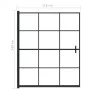 Mampara de ducha ESG negro 116x140 cm de vidaXL, Puertas de ducha - Ref: Foro24-150748, Precio: 146,22 €, Descuento: %