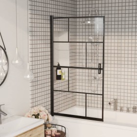 Mampara de ducha ESG negro 80x140 cm de vidaXL, Puertas de ducha - Ref: Foro24-150749, Precio: 130,34 €, Descuento: %