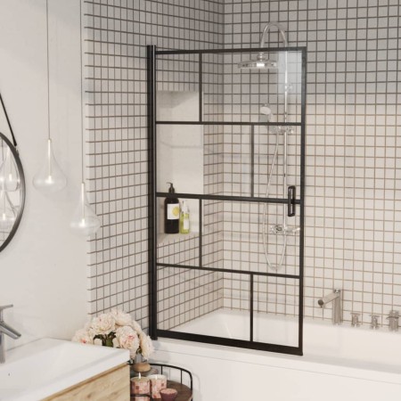 Mampara de ducha ESG negro 80x140 cm de vidaXL, Puertas de ducha - Ref: Foro24-150749, Precio: 130,34 €, Descuento: %