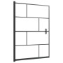Mampara de ducha ESG negro 100x140 cm de vidaXL, Puertas de ducha - Ref: Foro24-150750, Precio: 160,10 €, Descuento: %